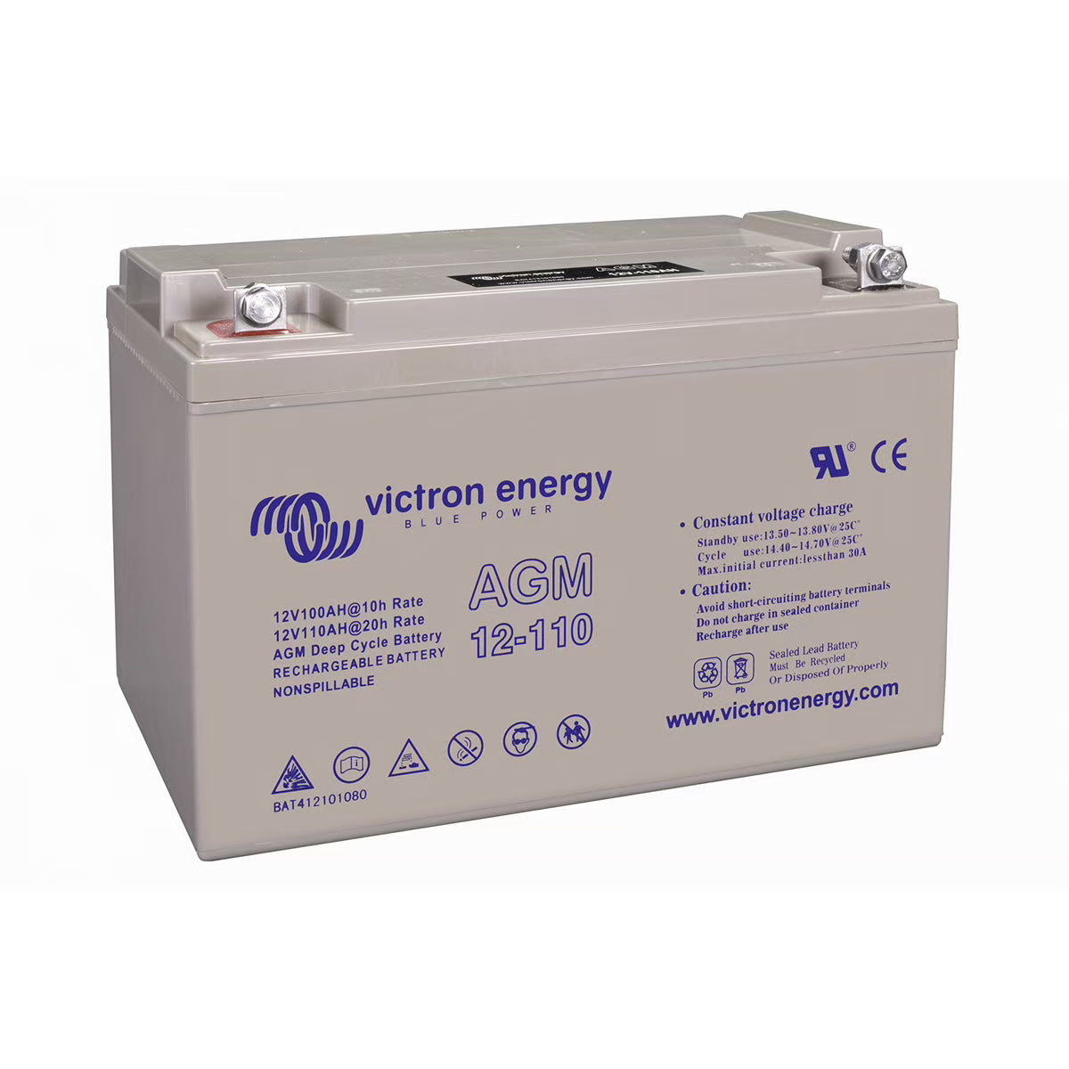 Accu 110Ah AGM M8 Deep cycle - Victron Energy