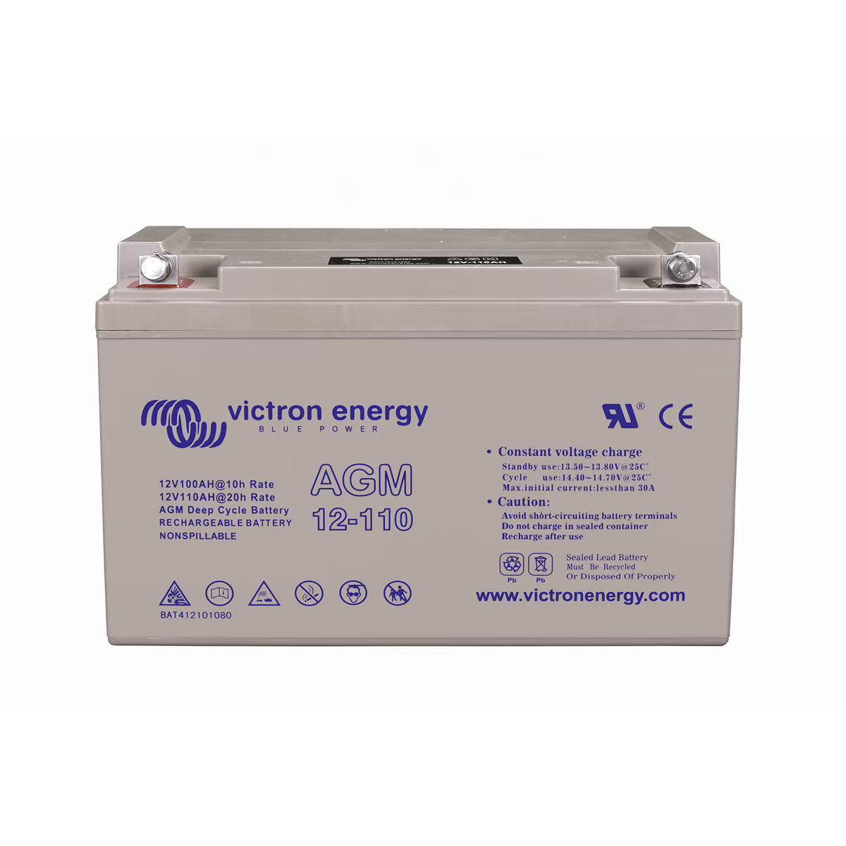 Accu 110Ah AGM M8 Deep cycle - Victron Energy